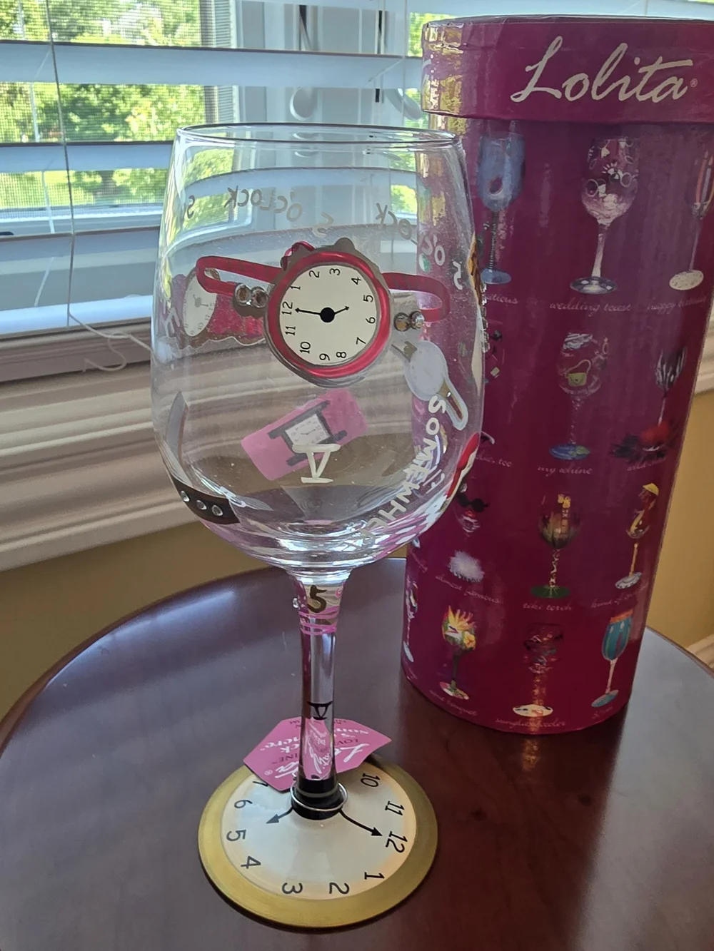 NWT in Box Lolita 5 O'Clock Somewhere Wine Glass